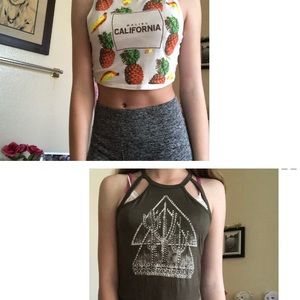 Lot of 2 Crop Tops Charlotte Russe